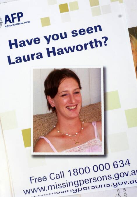  A past flyer about the disappearance of Laura Haworth. Her mother Beth Cassilles says police do not have enough resources to devote to long-term missing person cases.
