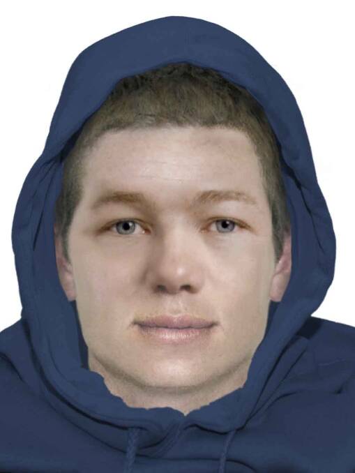 Face-fit of a man accused of burgling a Banks house last month. Photo: ACT Policing