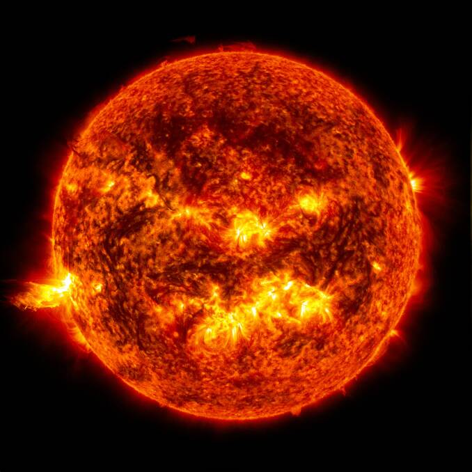 The sun, which Canberra scientists have found to be comprised of the same elements as Earth. Photo: NASA