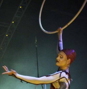 Lisa Skinner in character in Quidam. Photo: Supplied