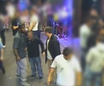 Screenshot from security vision of a one-punch assault outside a Civic nightclub. Photo: ACT Policing