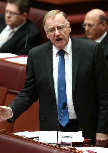 Government senator Ian Macdonald wants the mining tax repealed. Photo: Alex Ellinghausen