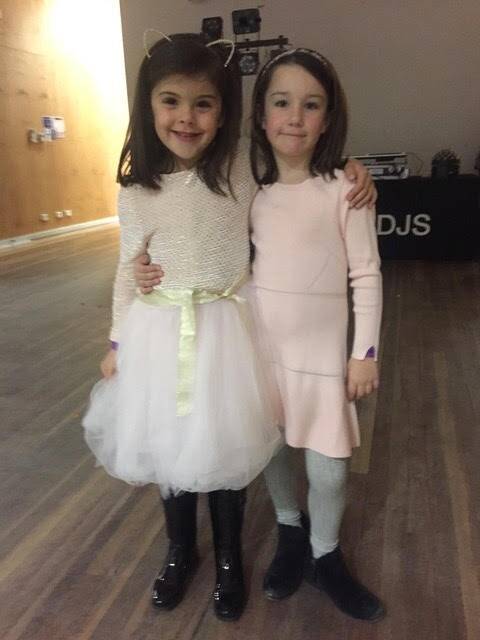 Kindgergarten buddies Sassi O'Brien (left) and Sylvie Redwin at their joint sixth birthday party where they asked their friends to donate to charity rather than give them presents. Photo: Supplied