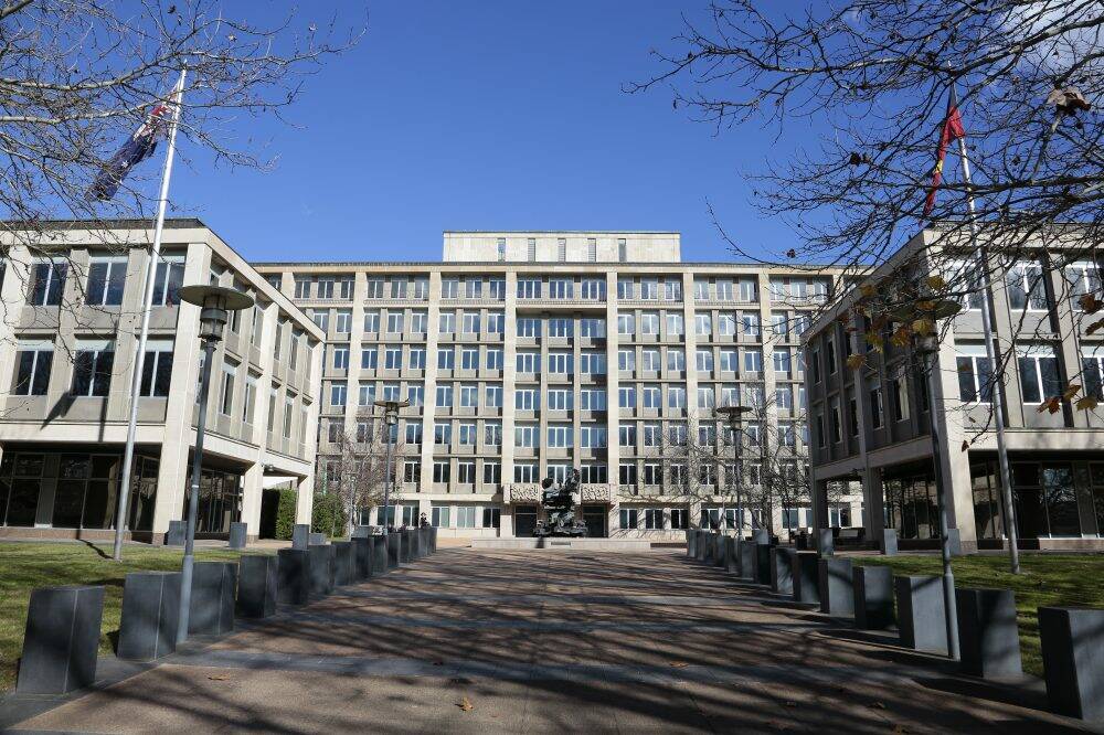 The Treasury Building in King Edward Terrace may be sold to help balance the budget. Photo: Jeffrey Chan