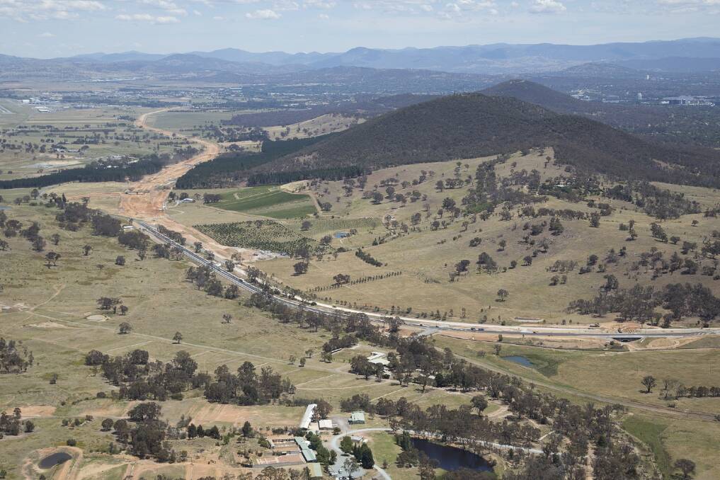 The $288 million Majura Parkway is Canberra's biggest construction project and will link the Monaro Highway to the Federal Highway once completed.