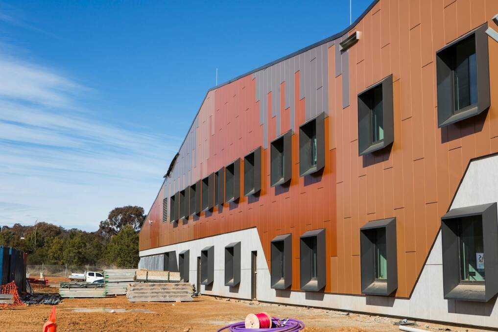 The University of Canberra Public Hospital was one major ACT project helping boost the local economy.   Photo: Jamila Toderas