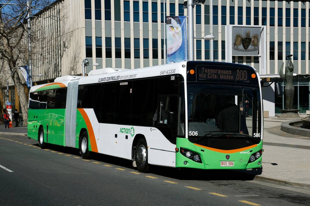 A public bus service to Canberra Airport will begin on March 20. Photo: Jeffrey Chan 