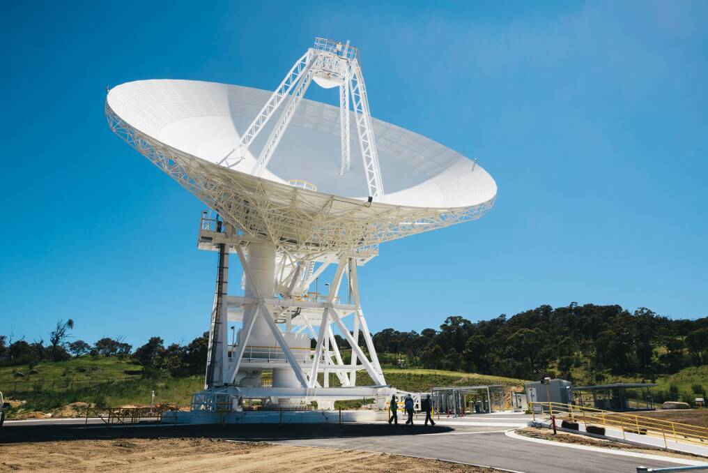 Deep Space Station 36, the new antenna set to be officially opened on Thursday. Photo: Rohan Thomson