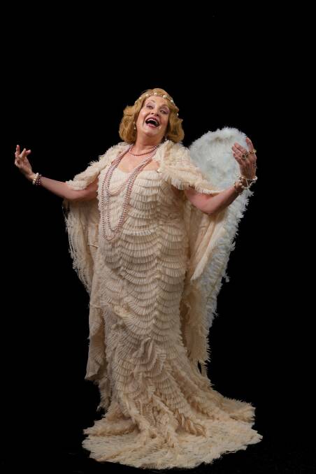 Diana McLean as Florence Foster Jenkins in <i>Glorious!</i> Photo: Chris Eicher. 