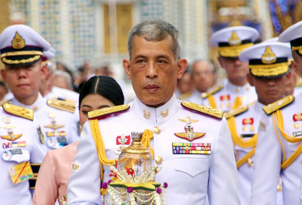 Thailand's King Maha Vajiralongkorn has close ties with the Bahrain royal family. Photo: AP