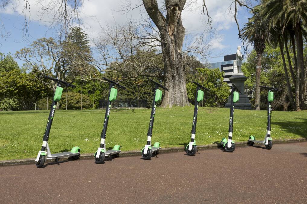 US company Lime plans to introduce an electric scooter-share scheme to Brisbane. Photo: Lime