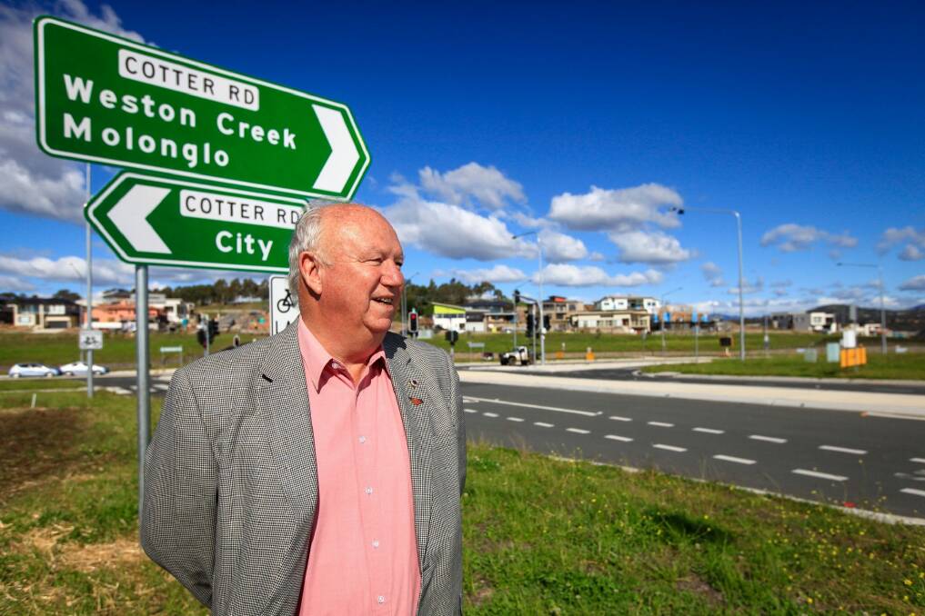 Weston Creek Community Council chairman Tom Anderson says the unduplicated section of Cotter Road has become a major bottleneck.  Photo: Katherine Griffiths