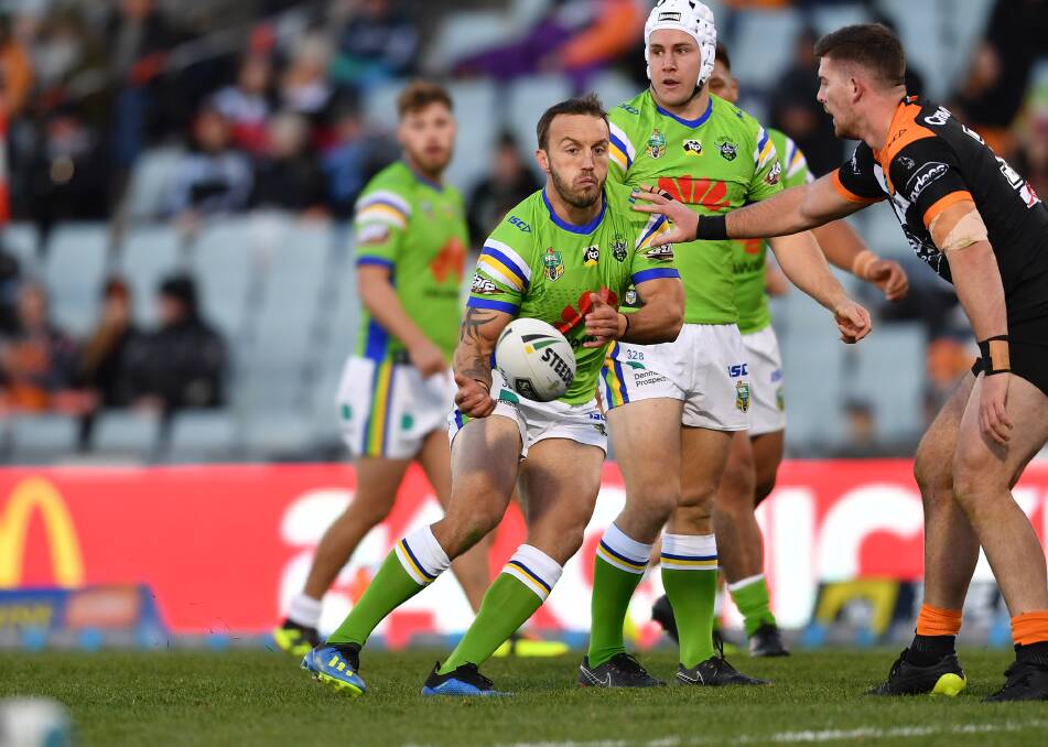 Back in action: Josh Hodgson made a brilliant return against the Tigers. Photo: NRL Photos