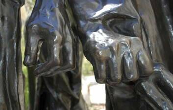 Detail from Rodin's <em>The Burghers of Calais</em>.