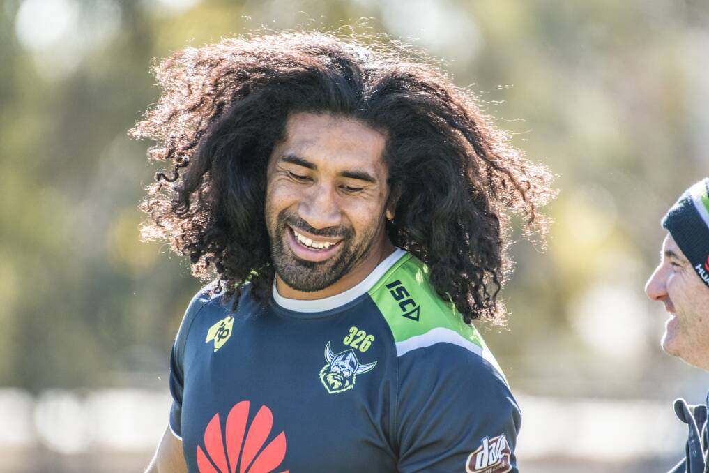 New look: Sia Soliola will shave his head for charity on Thursday. Photo: Karleen Minney
