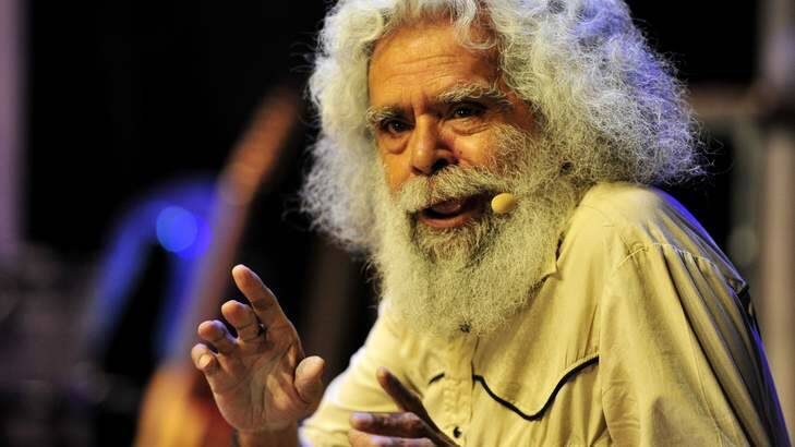 Jack Charles performs at the Canberra Theatre Playhouse. Photo: Jay Cronan