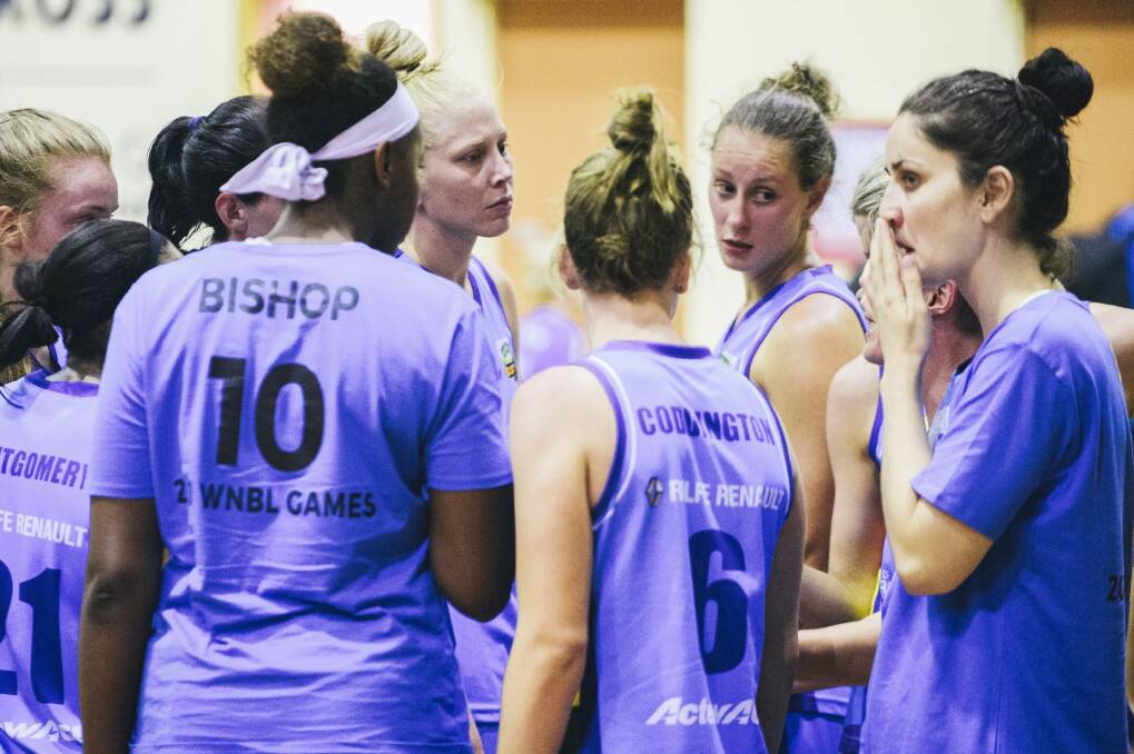 The Canberra Capitals suffered a 115-75 loss to the SEQ Stars on Saturday night. Photo: Rohan Thomson