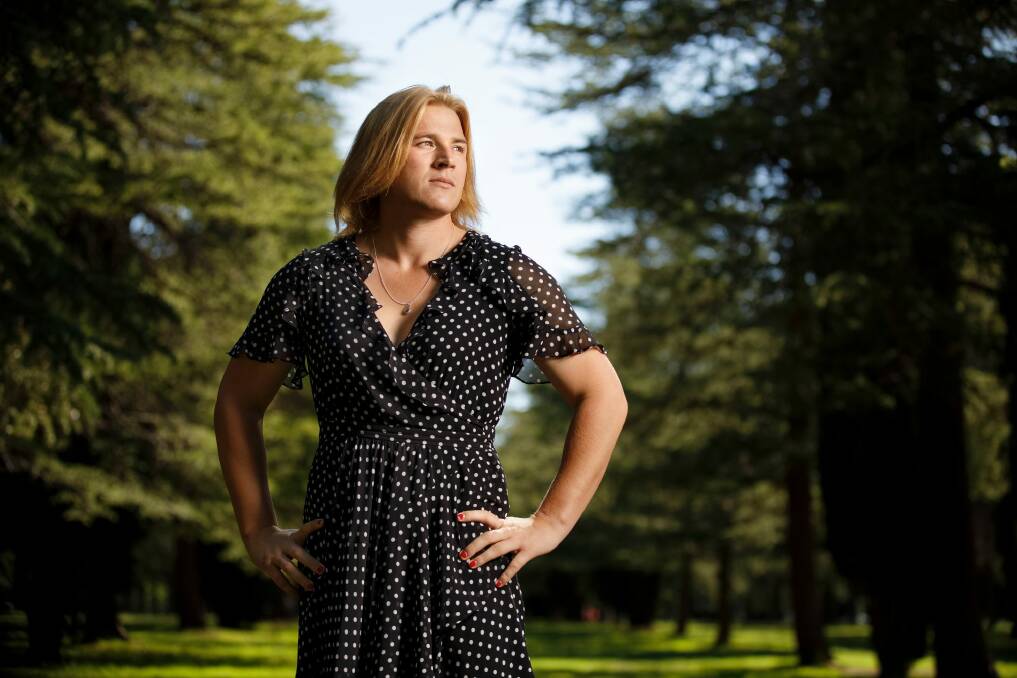Transgender footballer Hannah Mouncey was thrust in the public eye after an AFL panel ruled that she was ineligible for the AFLW draft in October.  Photo: Sitthixay Ditthavong