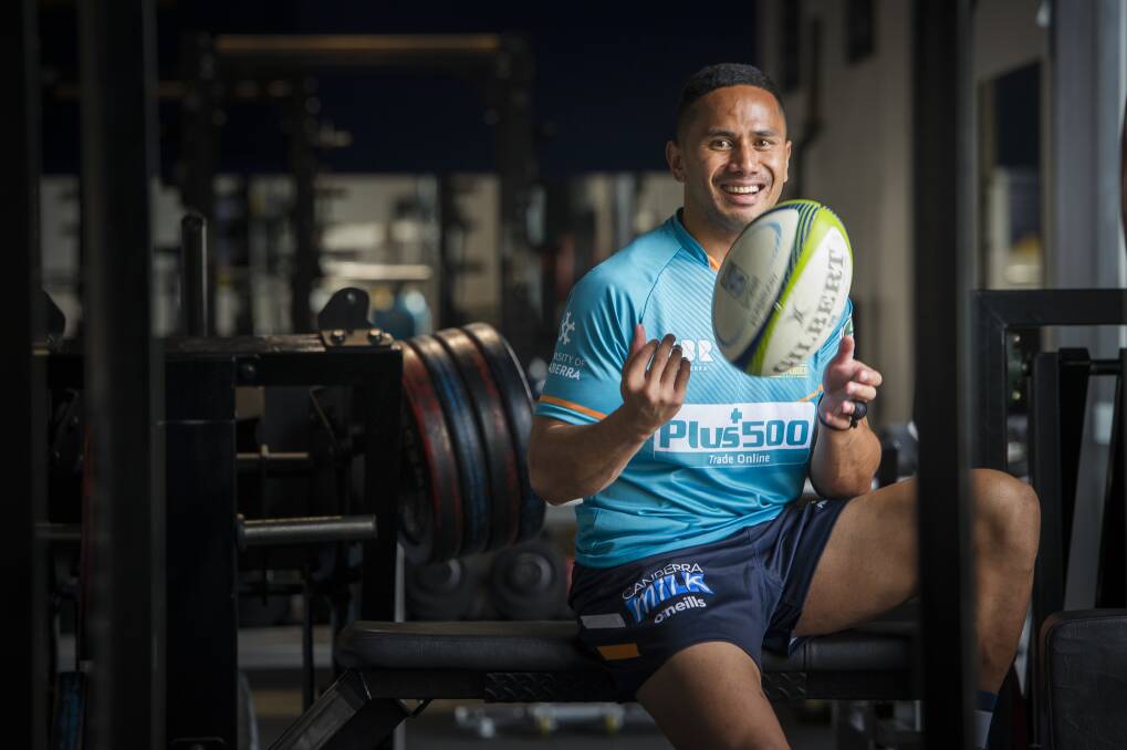 Brumbies recruit Toni Pulu was once dubbed the fastest man in New Zealand rugby. Photo: Elesa Kurtz