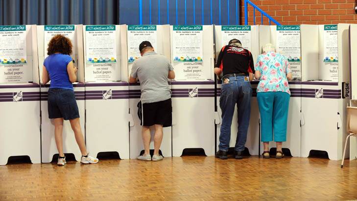 There was a 14.5 per cent increase in failure to vote notices in the ACT this year. Photo: Karleen Minney