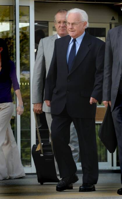 Marist Brother John Chute, also known as Brother Kostka, leaves the ACT Supreme Court in 2008. Photo: Karleen Minney
