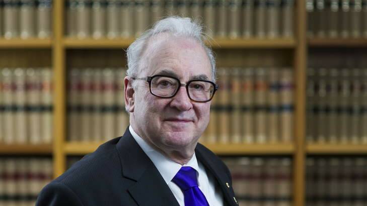 Former ACT Supreme Court Chief Justice Terence Higgins. Photo: Rohan Thomson