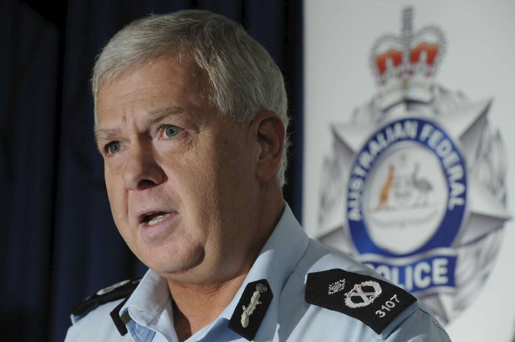 ACT Chief Police Officer Rudi Lammers on Tuesday. Photo: Graham Tidy