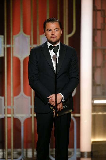 Leonardo DiCaprio, seen here at the 74th Annual Golden Globe Awards, turned down <i>Brokeback Mountain</i>, <i>American Psycho</i> and <i>Boogie Nights</i>.   Photo: Paul Drinkwater/NBC via AP