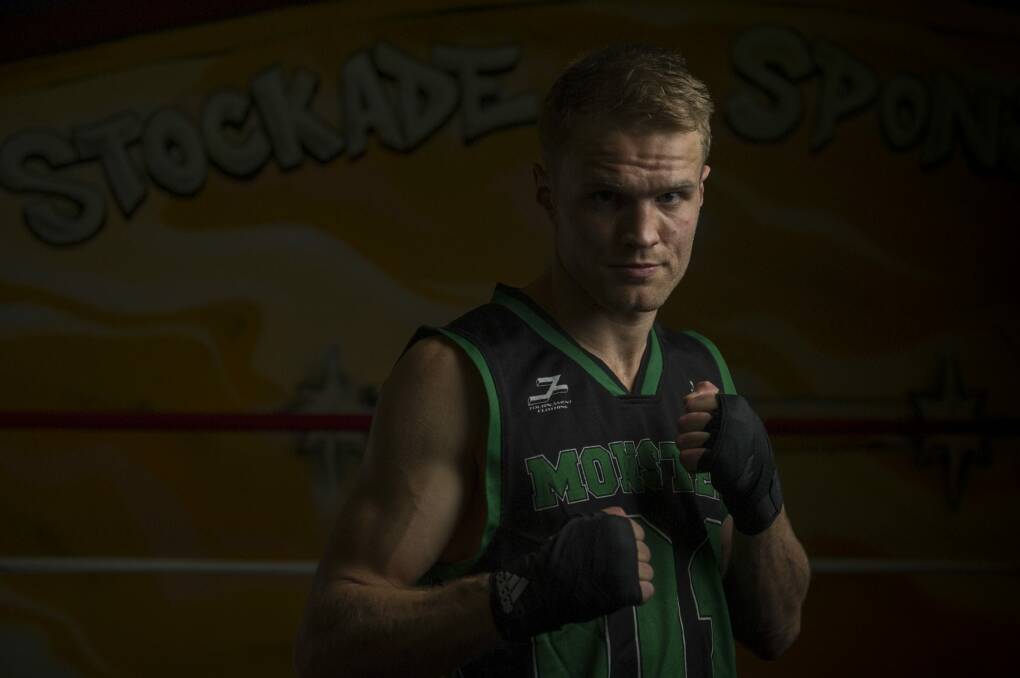 Canberra boxer Dave Toussaint ready for his fight on Saturday night. Photo: Jay Cronan
