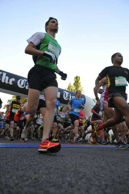 Adidas 5km and 10km events get underway in Canberra on Saturday as part of the Australian Running Festival. Photo: Jay Cronan
