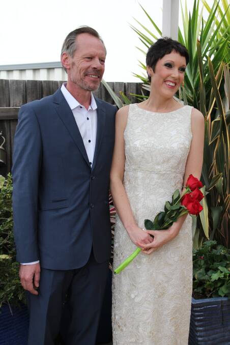 John de Ridder and Tanya Gendle on their wedding day in September, 2015. Photo: Supplied