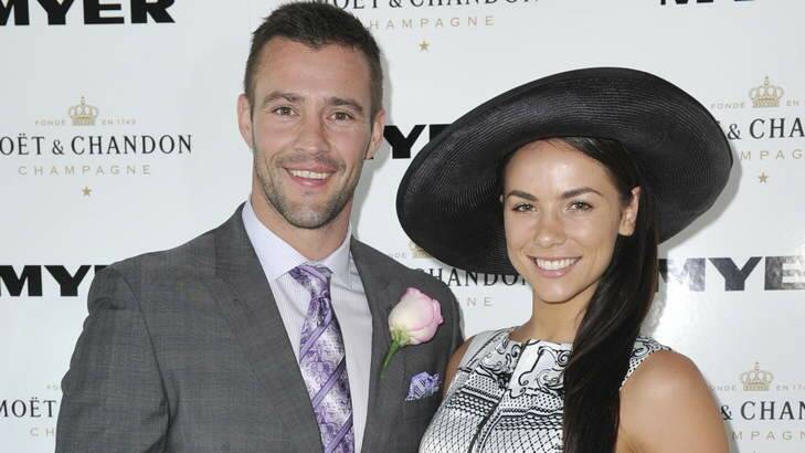 Kris Smith, pictured with Maddy King, will join the judging panel for next month's fashions on the field at the Black Opal Stakes. Photo: Belinda Rolland