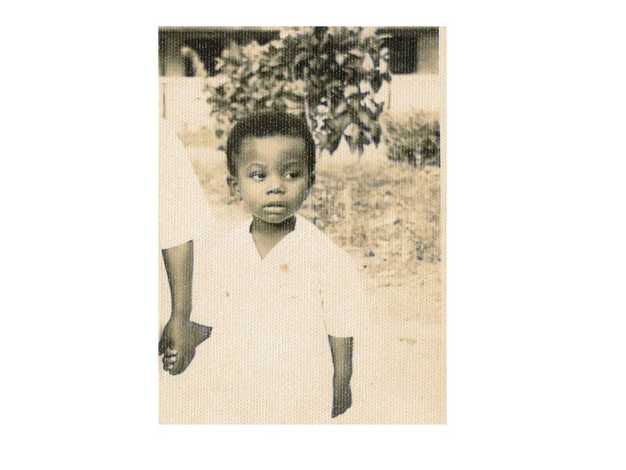 Professor Evans Lagudah as a four year old at the West African Cocoa Research Institute where his father worked as a research technician.  Photo: Australian Academy of Science