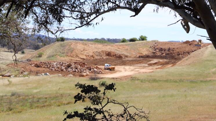 The Sutton quarry site in 2016 as the fill begins Photo: supplied