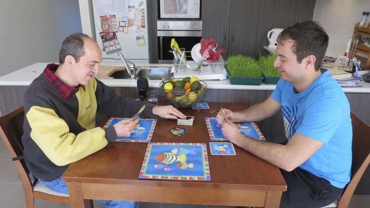 Peter Rosini and Slaven Kraljevic have been living together for three months under the Homeshare program. Photo: Engaging Solutions