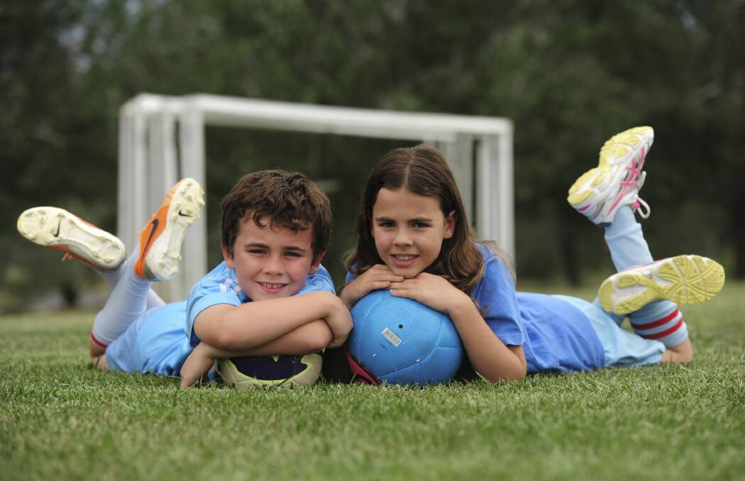 Luke and Paige Little are ready for their Asian Cup role. Photo: Graham Tidy