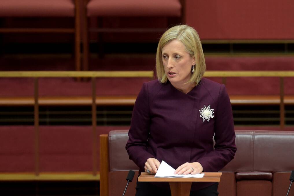 Katy Gallagher, who was ousted from the Senate in May over citizenship issues.  Photo: AAP