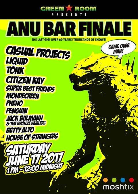 A poster for the new lineup featuring Betty Alto at the ANU Bar Finale. Photo: Supplied