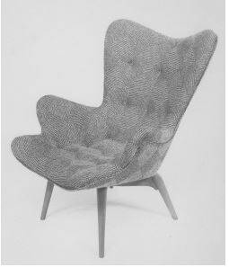 A countour chair designed by Grant Featherston, similar to the six chairs bought by the National Gallery of Australia for its members lounge.