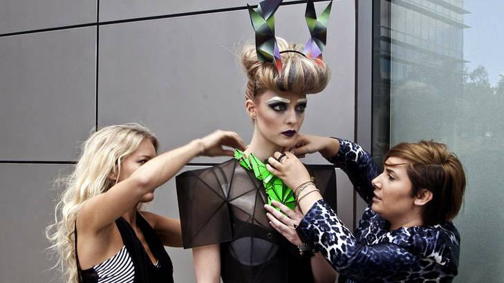 The <i>In The City</i> photoshoot has been billed as one of the most elaborate fashion shoots to hit the capital. Photo: Daniel Spellman