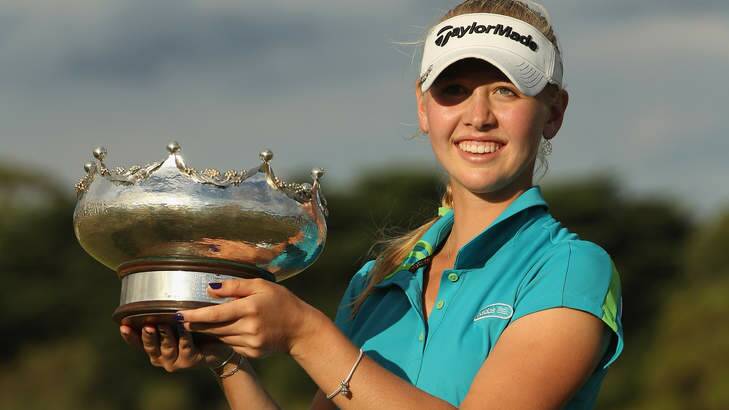 Jessica Korda won the 2012 Women's Australia Open. Photo: Lucas Dawson