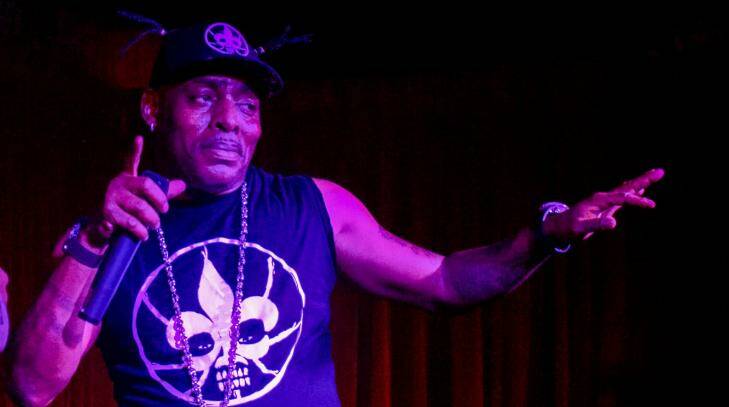 Coolio on stage at Transit Bar in Canberra. Photo: Erika Bacon