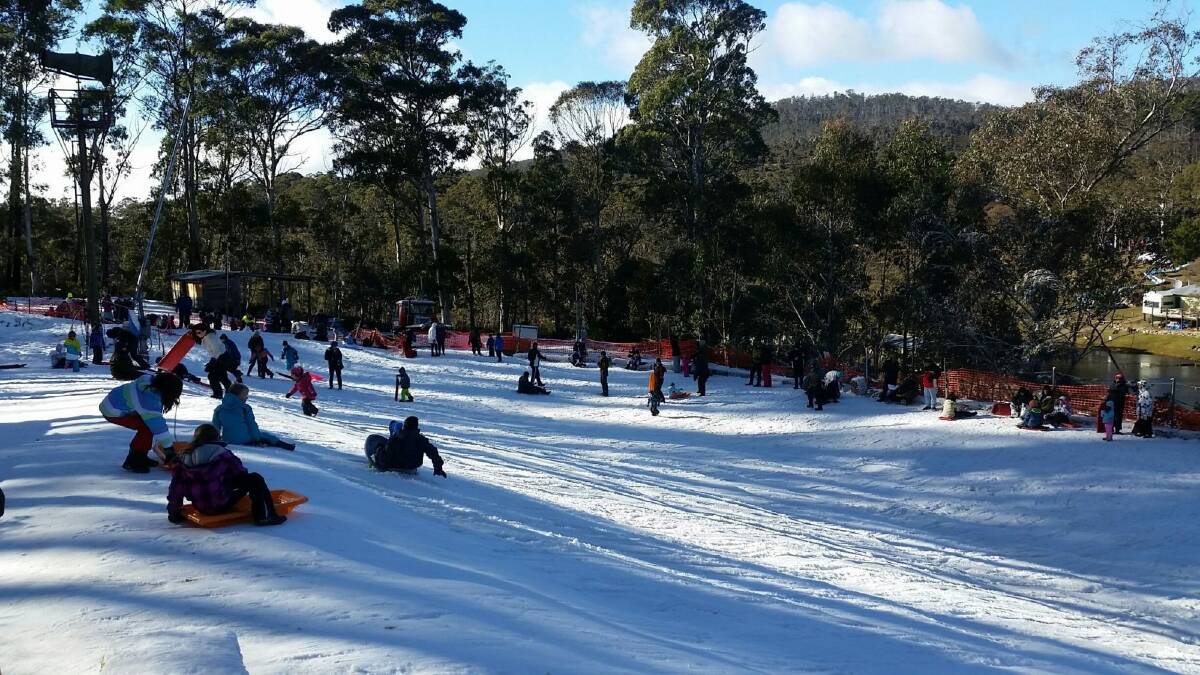 Corin Forest snow play area in 2014. Photo: Supplied