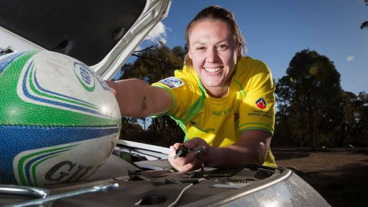 Canberra's Sharni Williams will captain the Australian women's sevens team in Moscow. Photo: Katherine Griffiths