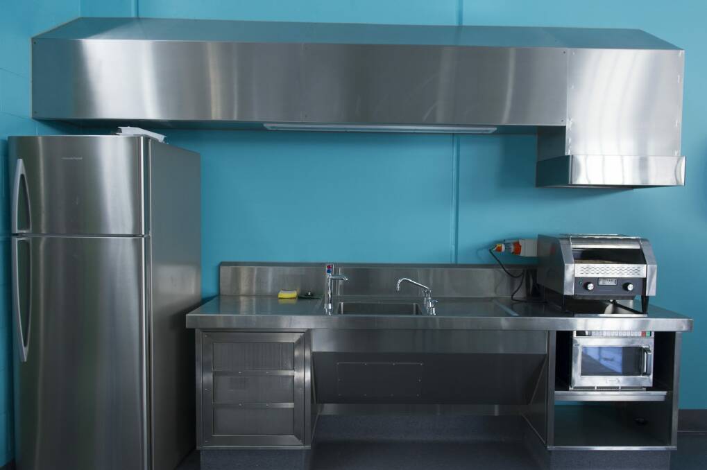 Everything is stainless steel in the kitchen. Photo: Jay Cronan