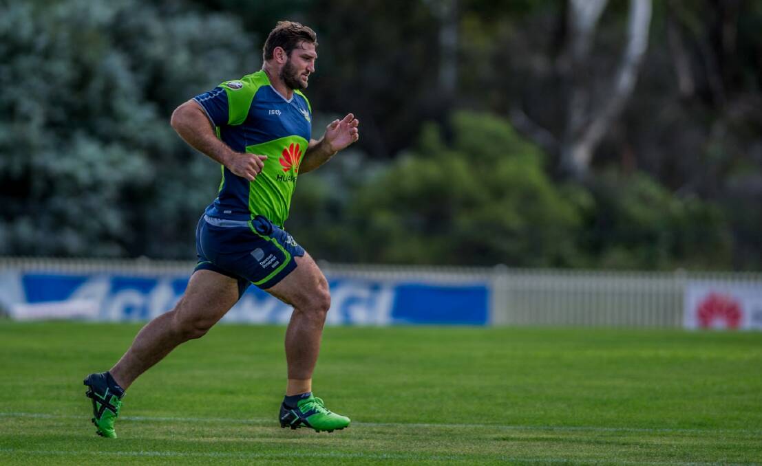 Dave Taylor is finally set to debut for Canberra. Photo by Karleen Minney. Photo: Karleen Minney