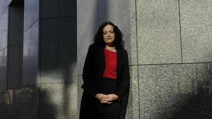Community and Public Sector Union national secretary Nadine Flood fears a harsh budget will affect Centrelink clients. Photo: Lannon Harley
