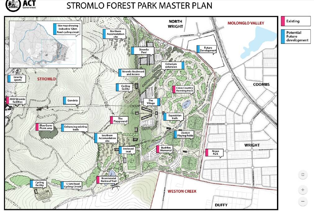 The Mt Stromlo master plan. Photo: Supplied