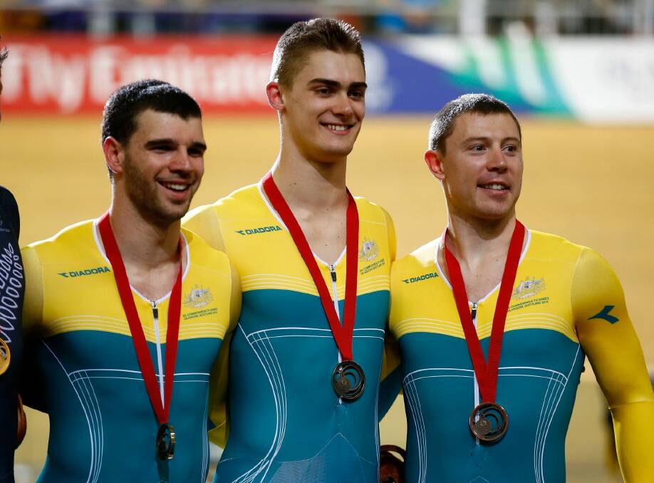 Canberra cyclist Nathan Hart, left. Photo: Clive Rose