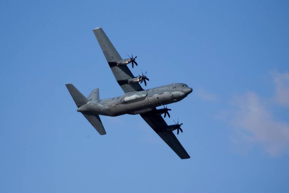 An RAAF C-130J Hercules transport aircraft. (File Image) Photo: Geoff Jones - Fairfax Media